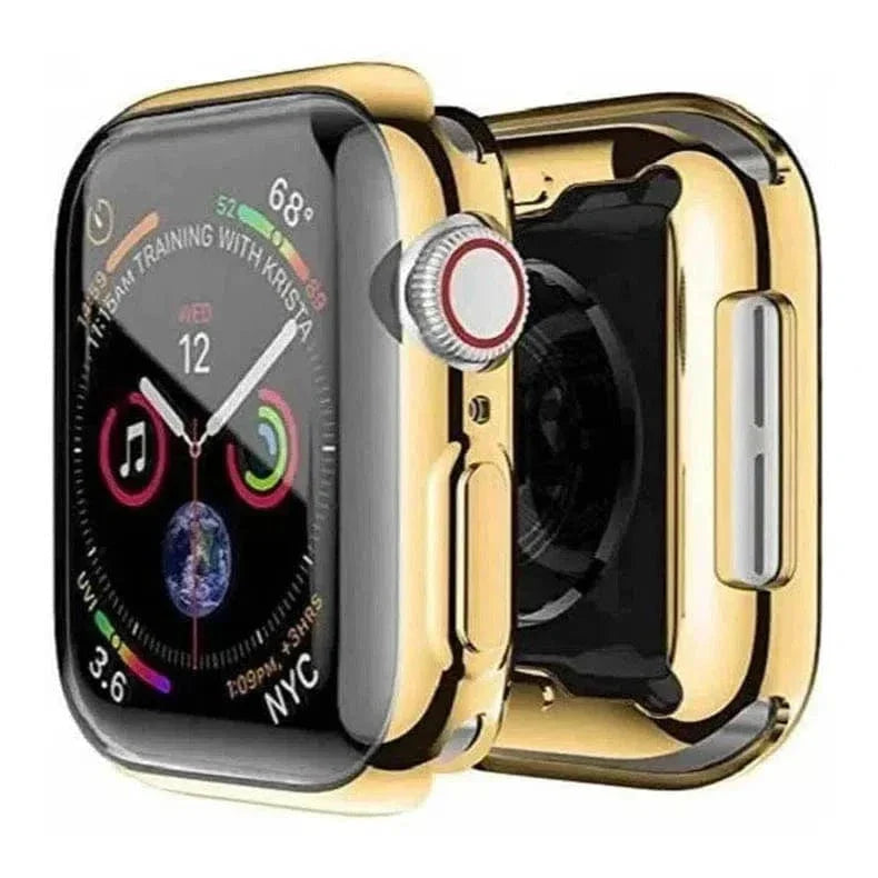 Soft Slim Shiny Full Body Screen Protector Cover for Apple Watch 44mm 44mm gold Cases & Covers Soft Slim Shiny Full Body Screen Protector Cover for Apple Watch 44mm 44mm gold Cases & Covers